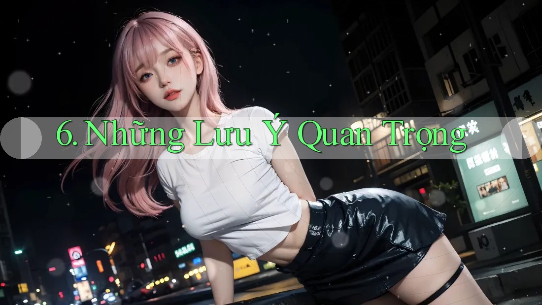 6. Những Lưu Ý Quan Trọng 6. Những Lưu Ý Quan Trọng