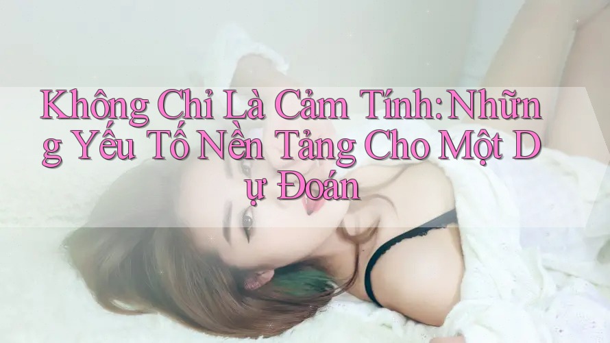Không Chỉ Là Cảm Tính: Những Yếu Tố Nền Tảng Cho Một Dự Đoán