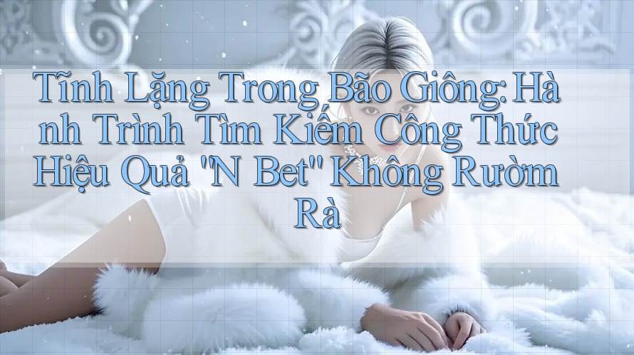 Tĩnh Lặng Trong Bão Giông: Hành Trình Tìm Kiếm Công Thức Hiệu Quả “N Bet” Không Rườm Rà