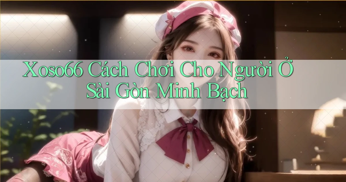 xoso66 cách chơi cho người ở Sài Gòn minh bạch